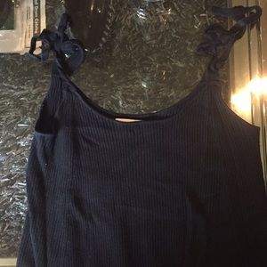 Zara Knit Top With Tie Straps
